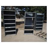 (3) Metal Shop/Garage Shelving Units
