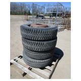 (4) 225/70 R19.5 Tires & Wheels