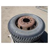 (4) 225/70 R19.5 Tires & Wheels