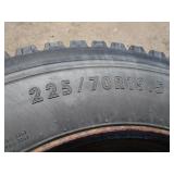 (4) 225/70 R19.5 Tires & Wheels