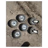9" Caster Wheels & Tires