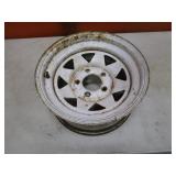15" Trailer Wheel 7" Wide 4 3/4" BC