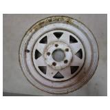 15" Trailer Wheel 7" Wide 4 3/4" BC