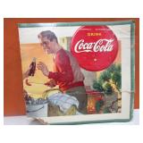 Vintage Coca Cola Cardboard Advertising