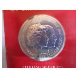 1972 Cayman Islands $25 Silver Coin