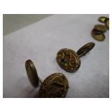 Gold?? Cuff Links, Pocket Watch, Pins