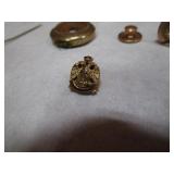 Gold?? Cuff Links, Pocket Watch, Pins