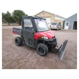 2019 Polaris Ranger 500 w/Cab & Snowplow