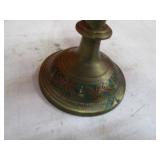 Vintage Music Box Oil Lantern & Brass Vase