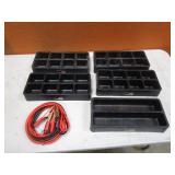 Toolbox Organizer Trays & Light Duty Jumper Cables