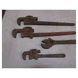 Pipe Wrenches & Crescent Wrench