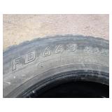 (4) 295/75 R22.5 Semi Tires
