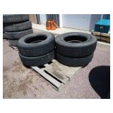 (4) 295/75 R22.5 Semi Tires