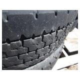 (4) 295/75 R22.5 Semi Tires