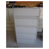 5 Drawer Lateral File Cabinet w/pull out shelf 36"x18"X63"
