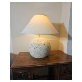 1980s Caquina Coral Stone Orb Table Lamp