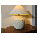 1980s Caquina Coral Stone Orb Table Lamp