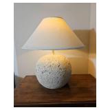 1980s Caquina Coral Stone Orb Table Lamp