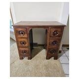 Vintage Petit Kneehole Writing Desk