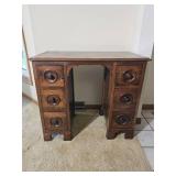 Vintage Petit Kneehole Writing Desk