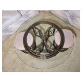 Vintage Rattan Nesting Coffee Table