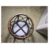 Vintage Rattan Nesting Coffee Table