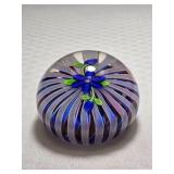 Perthshire Paperweight Lampwork Blue Flower