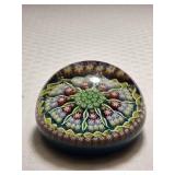 Perthshire Millefoiri Paperweight (Green, Red, Blue)
