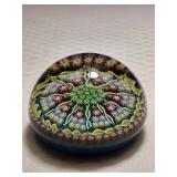 Perthshire Millefoiri Paperweight (Green, Red, Blue)