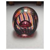 Reptilian Egg Series Paperweight by Tom Philabaum Signed