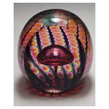 Reptilian Egg Series Paperweight by Tom Philabaum Signed