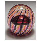 Reptilian Egg Series Paperweight by Tom Philabaum Signed