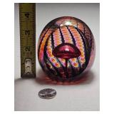 Reptilian Egg Series Paperweight by Tom Philabaum Signed