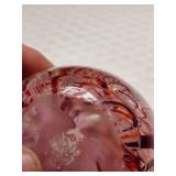 Rollin Karg Scrambled Pink Paperweight Signed