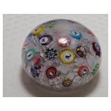 Antique Gridel Sibouette Baccarat Millefiori Paperweights Dated B 1848