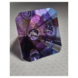 Micheal David Signed Pyramid Paperweight