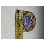 1930s Chinese Millefiori Footed Paperweight & Vintage Murano