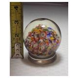 1930s Chinese Millefiori Footed Paperweight & Vintage Murano