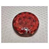 Millefiori Peacock Art Glass Paperweight