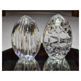 4 Inch Cystal Egg Pair