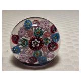 Pair of Vintage "Clichy Space" Millefiori Paperweights