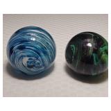 Elwood Studio & The Glasswoods Wicklow Art Glass Paperweights