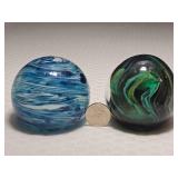 Elwood Studio & The Glasswoods Wicklow Art Glass Paperweights