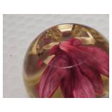 Daum Frech Art Glass & Perthshire Rose Pair