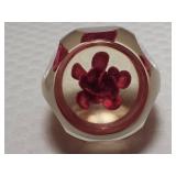 Daum Frech Art Glass & Perthshire Rose Pair