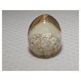 Multi Color Laval Bubble Egg Paperweight