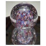 Purple Color Hue Multicolor Laval Bubble Paperweight