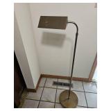 Vintage Adjustable Height Brass Floor Lamp