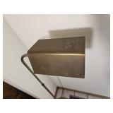 Vintage Adjustable Height Brass Floor Lamp