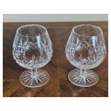 Waterford Crystal Lismore Pattern Balloon Snifter Glasses (pair)